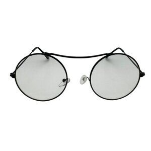9216 | Black Round Clear Lens Glasses